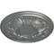 Ekena Millwork Wakefield Ceiling Medallion (Fits Canopies up to 3 5/8"), Hand-Painted Platinum, 11 3/4"OD x 1 1/4"P CM11WAPLS - alternate 4